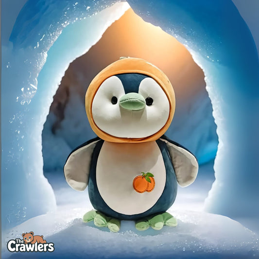 The Crawlers™ Peach Penguin Plush – 20 Inch Cuddly Animal Toy for Kids & Gifting (50cm)