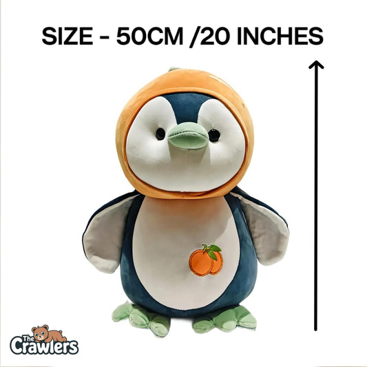 The Crawlers™ Peach Penguin Plush – 20 Inch Cuddly Animal Toy for Kids & Gifting (50cm)