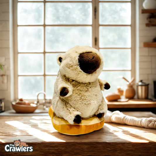 The Crawlers™ Bread Capybara Plush Toy – 12 Inch Soft Stuffed Animal for Kids & Gifting (30cm)