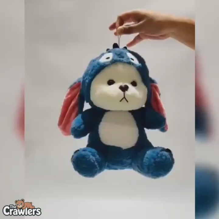 The Crawlers™ Stitch Lena Bear Plush –12-inches Cute Bear Soft Toy for Kids & Gifting (30cm)
