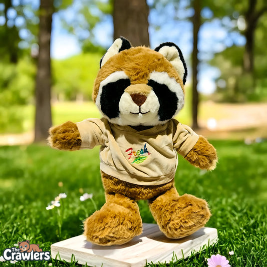 The Crawlers™ Raccoon Plush Toy – 20 Inches (50cm) with “Fresh” Sweat – Cuddly Gift for Kids, Toddlers & Gifting