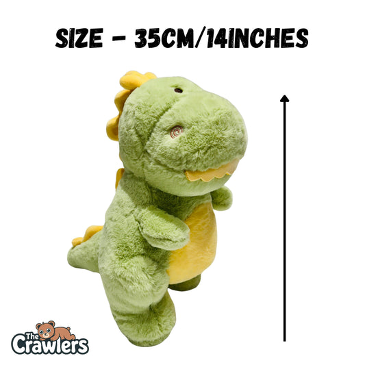 The Crawlers™ Happy Dino Plush Toy – 14 Inch Soft Stuffed Dinosaur for Kids & Gifting (35cm)