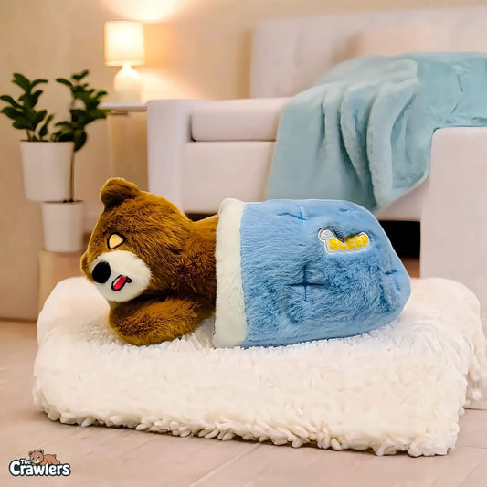The Crawlers™ Goodnight Breathing Bear – 12 inch(30cm)Soft Cuddle Toy for Baby Nap Time & Gifting
