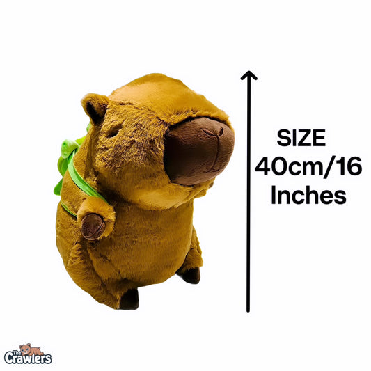 The Crawlers™ Capybara & Turtle Plush Toy – 16 Inch Soft Animal Duo Plush for Kids & Gifting (40cm)