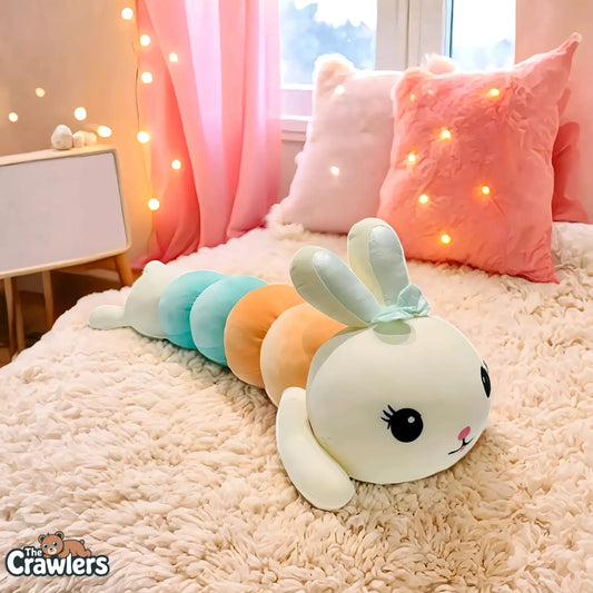 The Crawlers™ Bunny Caterpillar Plush – 4 Feet Soft Toy for Kids & Gifting (120cm)