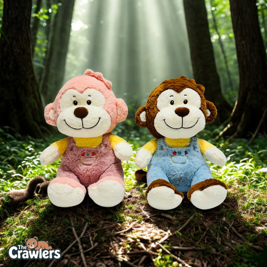 The Crawlers™ Disco Monkey Plush Toy – 18 Inch Soft Stuffed Animal for Kids & Gifting (45cm)