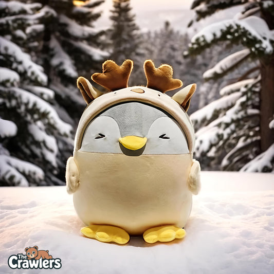 The Crawlers™ Penguin Plush Pillow – 14 Inch Soft Toy for Kids & Gifting (35cm)