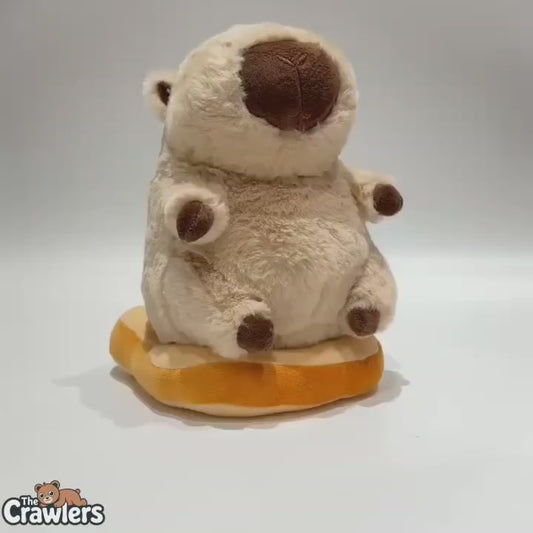The Crawlers™ Bread Capybara Plush Toy – 12 Inch Soft Stuffed Animal for Kids & Gifting (30cm)