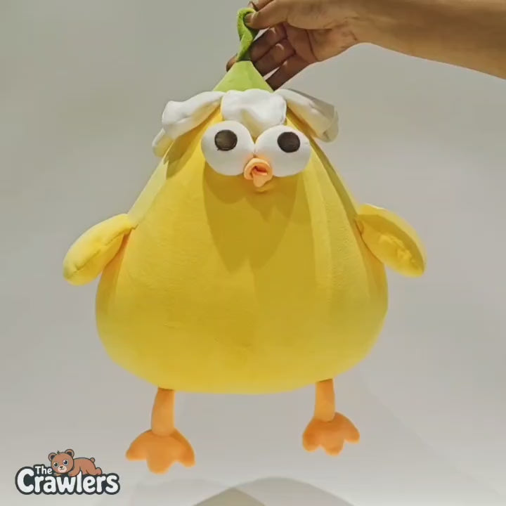 The Crawlers™ 16-Inch Chicken Duck Plush – Cute Cartoon Soft Toy for Kids, Gifting & Home Decor (40cm)