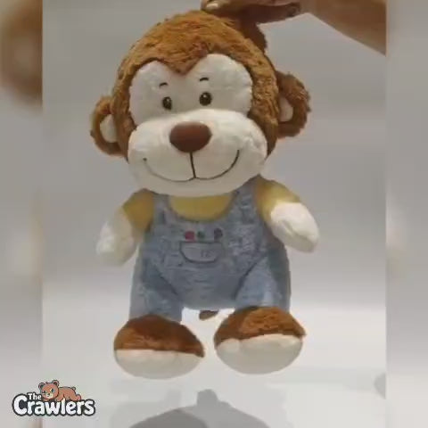 The Crawlers™ Disco Monkey Plush Toy – 18 Inch Soft Stuffed Animal for Kids & Gifting (45cm)